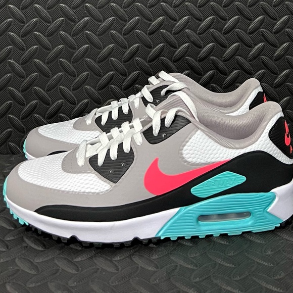 Nike Air Max 90 Golf Aurora Hot Punch Golf Shoes Mens Size 10.5 - Picture 3 of 5
